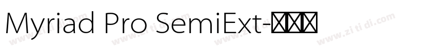 Myriad Pro SemiExt字体转换